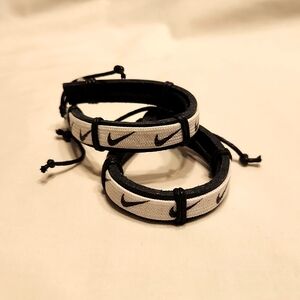 Set of 2 Nike leather bracelets
